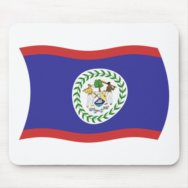 Tapis de souris Drapeau du Belize (Devant)
