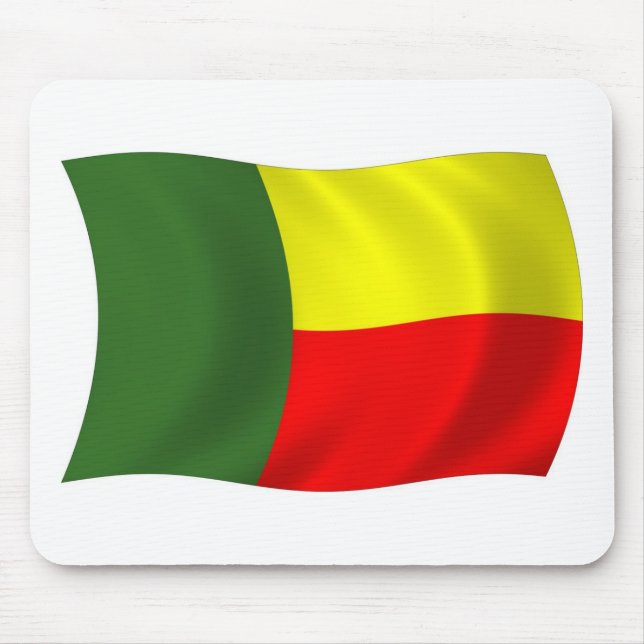 Tapis de souris Drapeau du Bénin (Devant)
