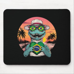 Tapis De Souris Drapeau du Brésil Racines brésiliennes Fierté brés