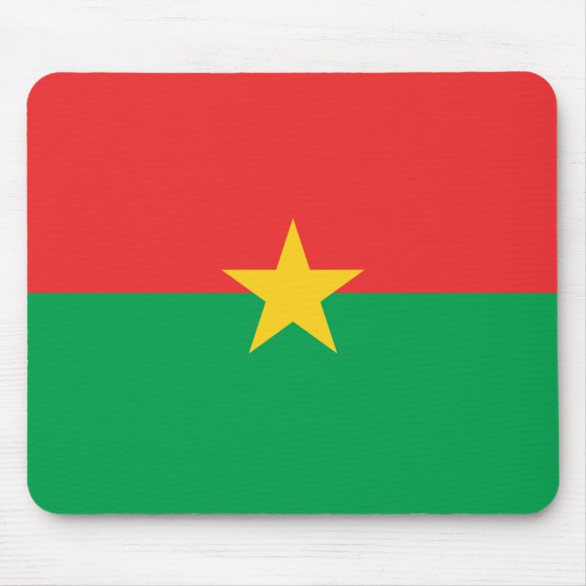 Tapis De Souris Drapeau du Burkina Faso patriotique (Devant)