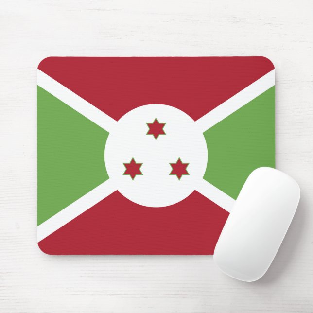 Tapis De Souris Drapeau du Burundi (Avec souris)