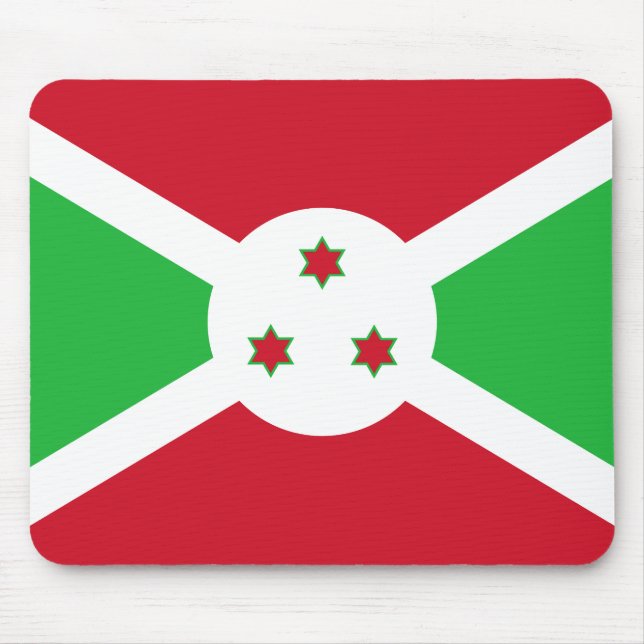 Tapis De Souris Drapeau du Burundi patriotique (Devant)