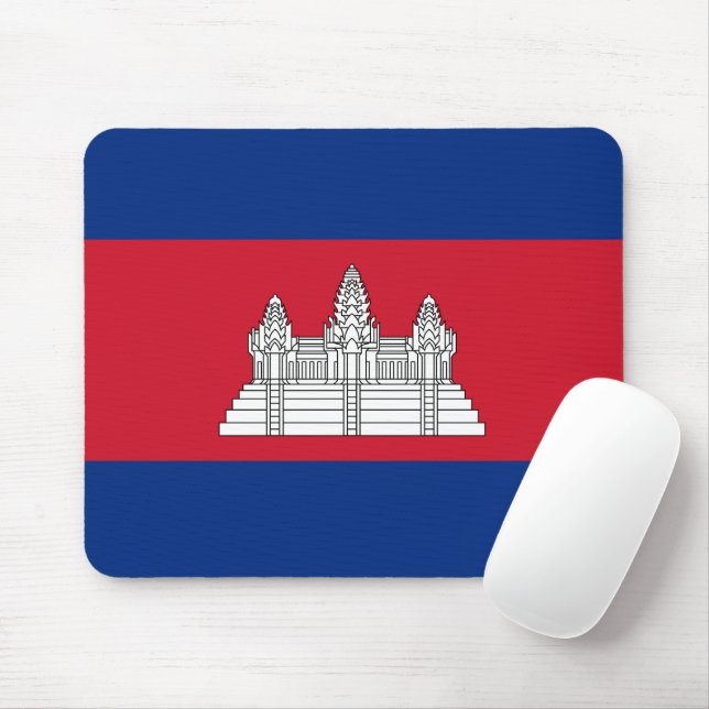 Tapis De Souris drapeau du Cambodge (Avec souris)