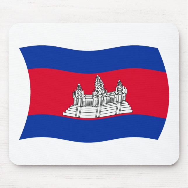 Tapis de souris Drapeau du Cambodge (Devant)