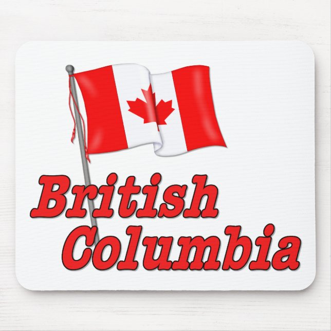 Tapis De Souris Drapeau du Canada - Colombie-Britannique (Devant)