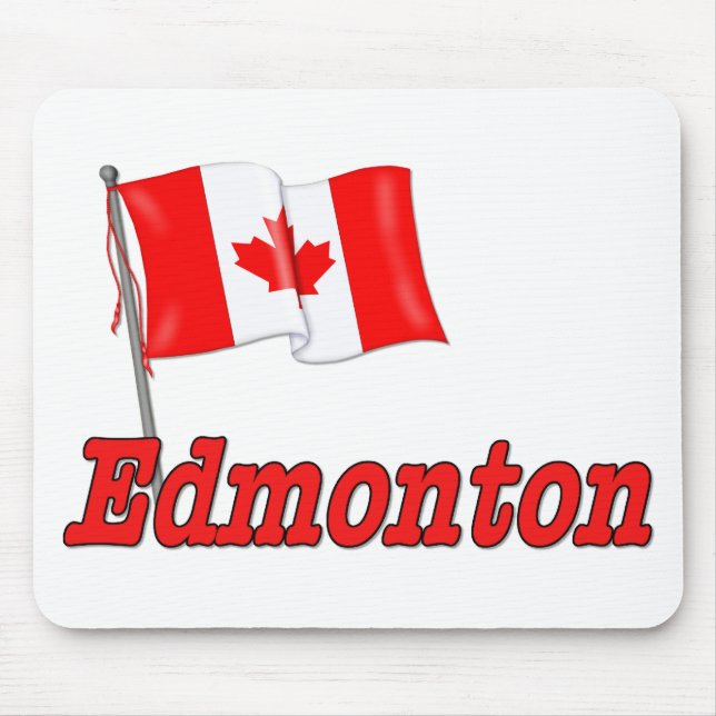 Tapis De Souris Drapeau du Canada - Edmonton (Devant)