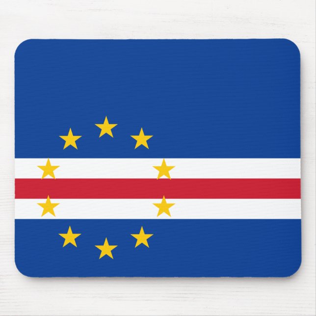 Tapis De Souris Drapeau du Cap-Vert (Devant)