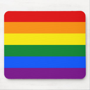Tapis De Souris Drapeau du Gay pride arc-en-ciel LGBT