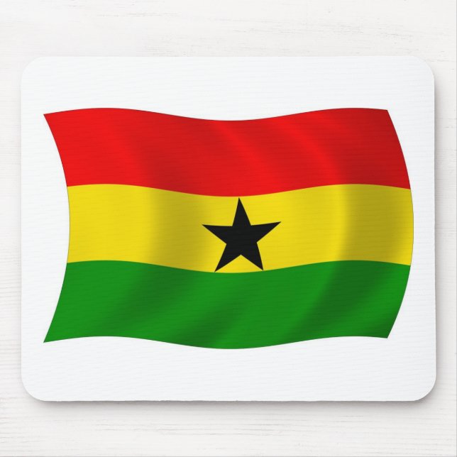 Tapis de souris Drapeau du Ghana (Devant)