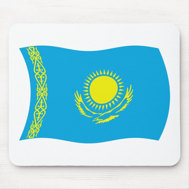 Tapis de souris Drapeau du Kazakhstan (Devant)