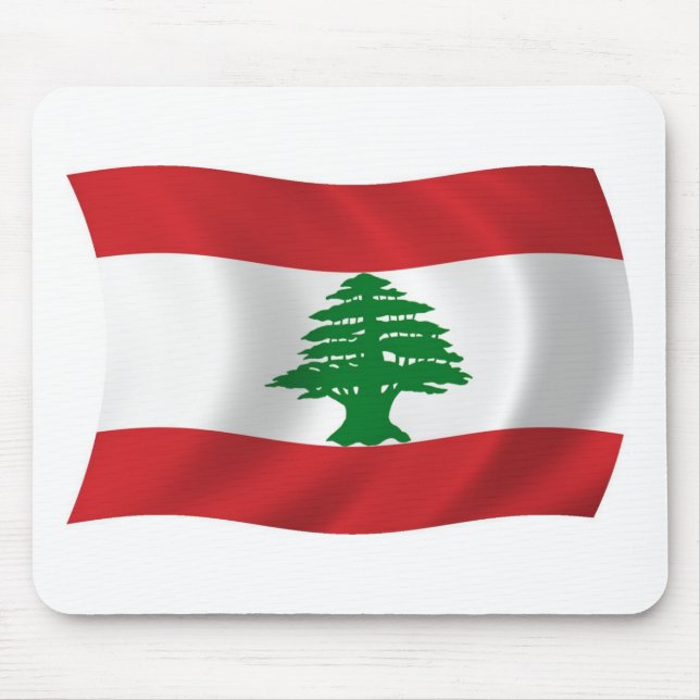 Tapis de souris Drapeau du Liban (Devant)