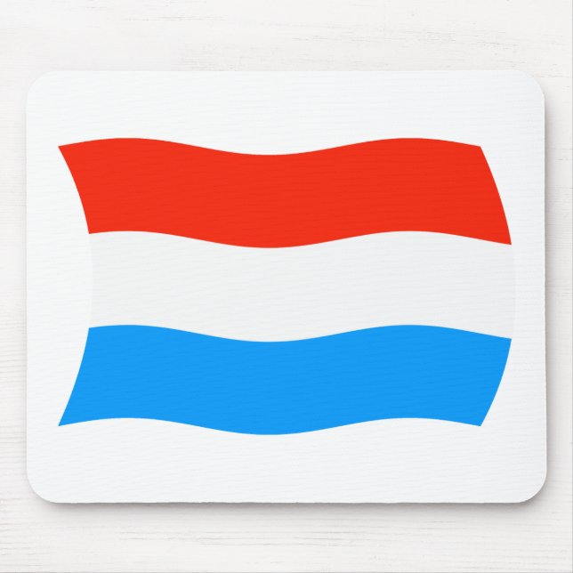 Tapis de souris Drapeau du Luxembourg (Devant)