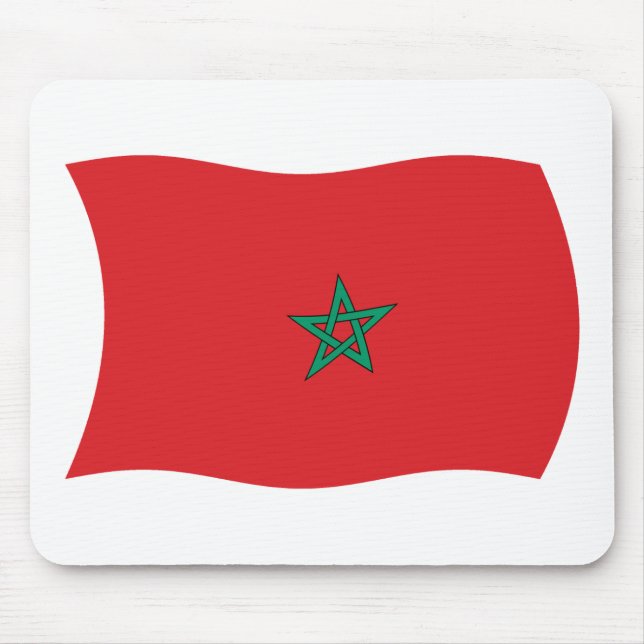 Tapis de souris Drapeau du Maroc (Devant)