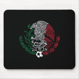 Tapis De Souris Drapeau du Mexique Aigle mexicain Football Hommes