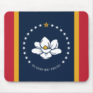 Tapis De Souris Drapeau du Mississippi - Nouveau Drapeau de Magnol