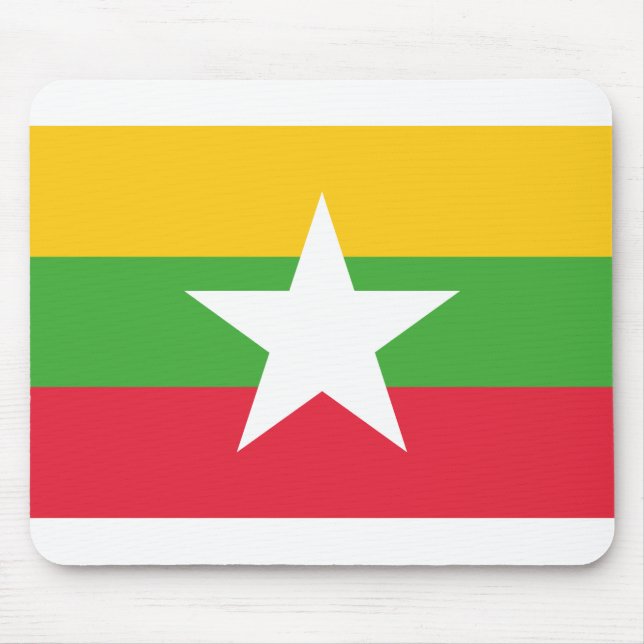 Tapis De Souris Drapeau du Myanmar (Devant)