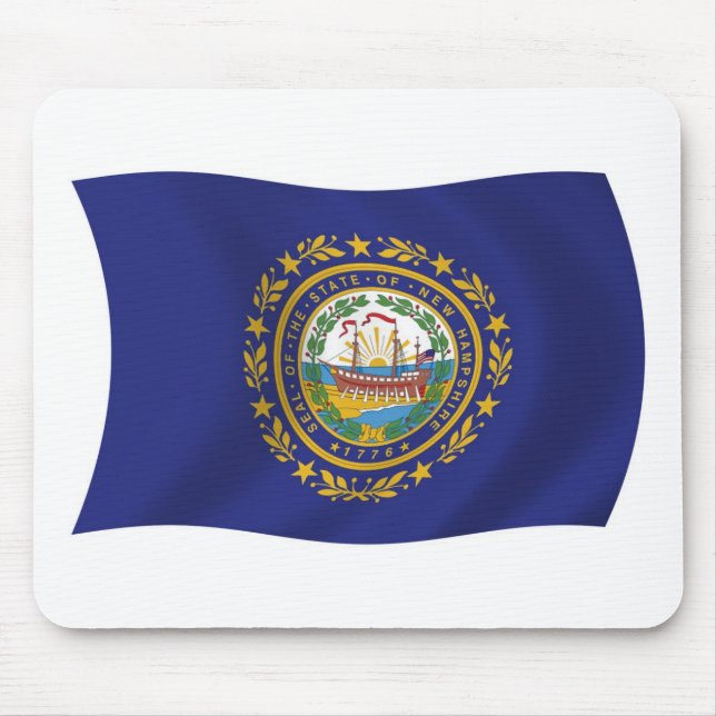 Tapis de souris Drapeau du New Hampshire (Devant)