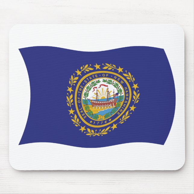 Tapis de souris Drapeau du New Hampshire (Devant)