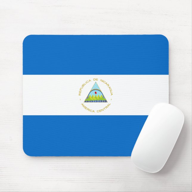 Tapis De Souris Drapeau du Nicaragua (Avec souris)
