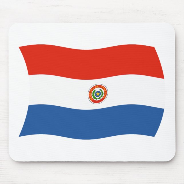 Tapis de souris Drapeau du Paraguay (Devant)
