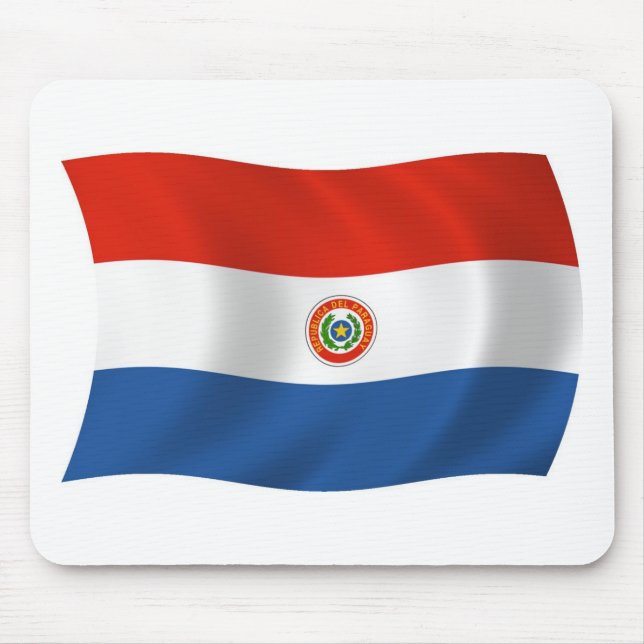 Tapis de souris Drapeau du Paraguay (Devant)