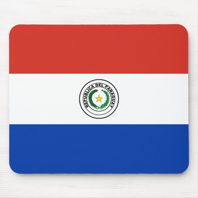 Tapis De Souris Drapeau du Paraguay (Paraguay) (Devant)