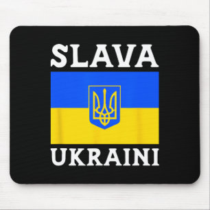 Tapis De Souris Drapeau du pays Ukraine Fierté Slava Ukraini 1
