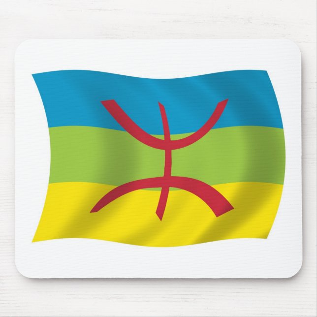 Tapis de souris Drapeau du peuple berbère (Devant)