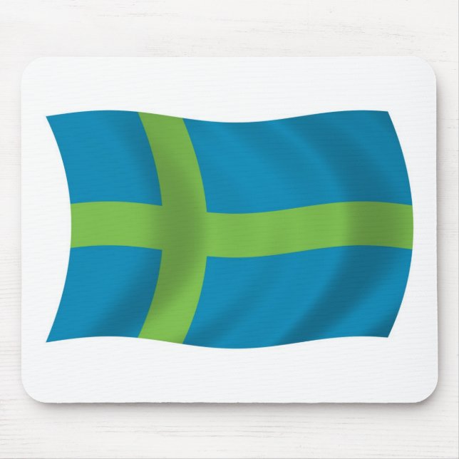 Tapis de souris Drapeau du peuple vote (Devant)
