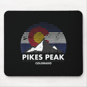 Tapis De Souris Drapeau du Pikes Peak Colorado - Aventure en monta
