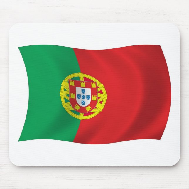 Tapis de souris Drapeau du Portugal (Devant)