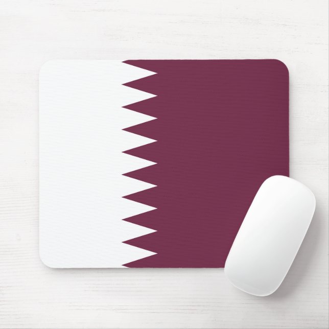 Tapis De Souris Drapeau du Qatar (Avec souris)