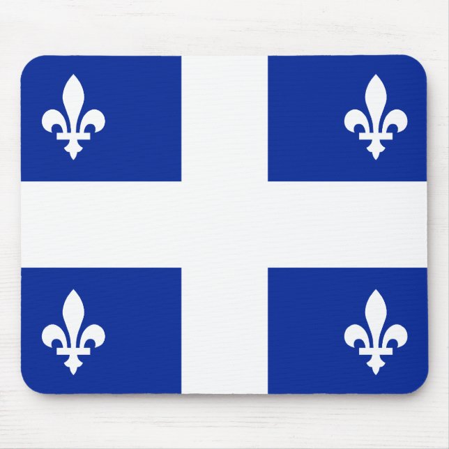 Tapis De Souris Drapeau du Québec (Devant)