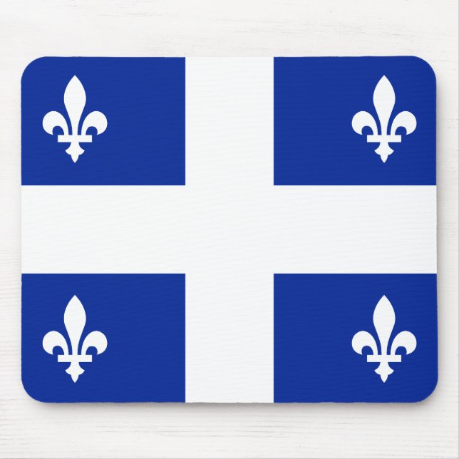 Tapis De Souris Drapeau du Québec Mousepad (Devant)