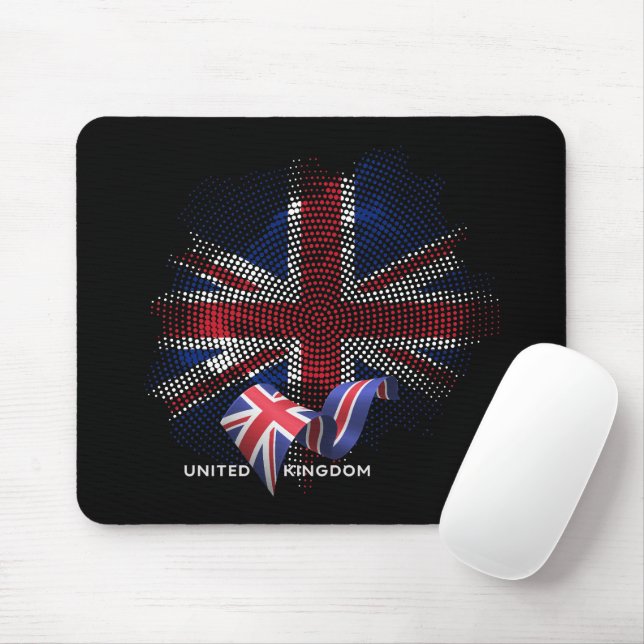 Tapis De Souris Drapeau du Royaume-Uni (Avec souris)