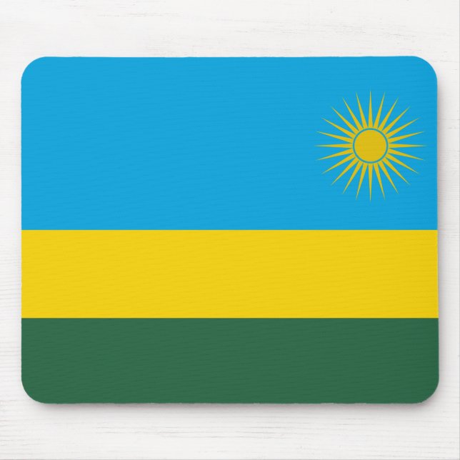 Tapis De Souris Drapeau du Rwanda (Devant)
