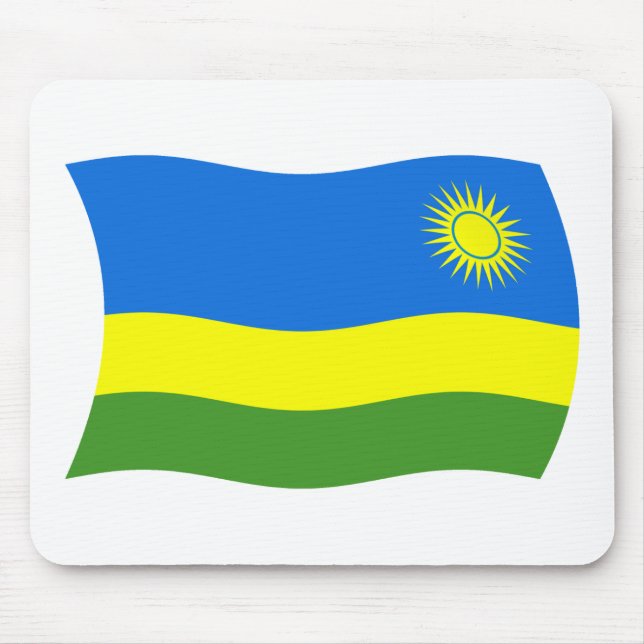 Tapis de souris Drapeau du Rwanda (Devant)
