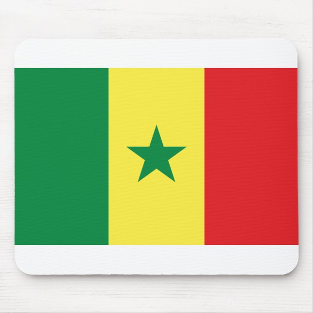 Tapis De Souris Drapeau du Sénégal (Devant)