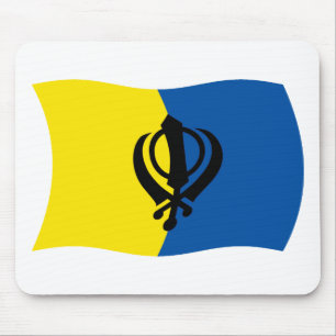 Tapis de souris drapeau du sikhisme