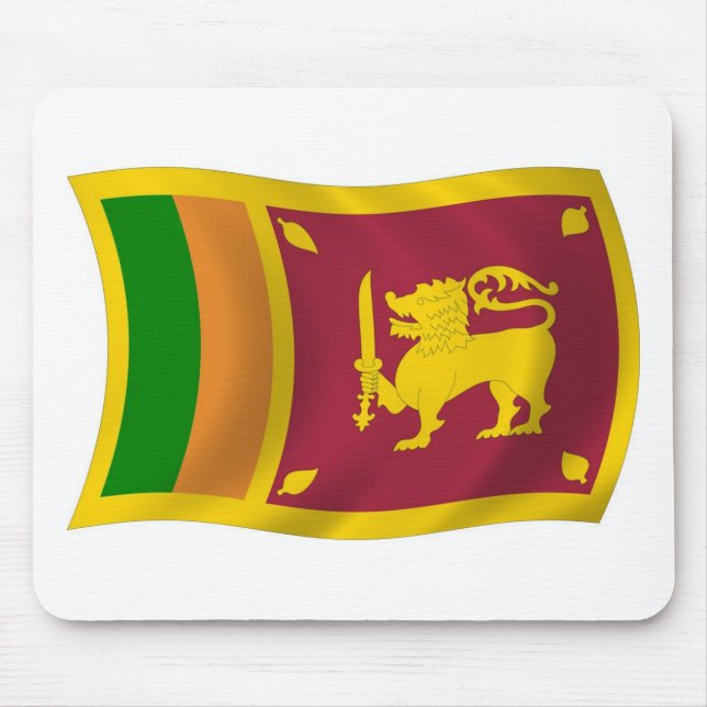 Tapis de souris Drapeau du Sri Lanka (Devant)