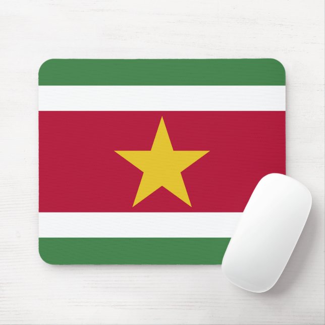 Tapis De Souris drapeau du Suriname (Avec souris)
