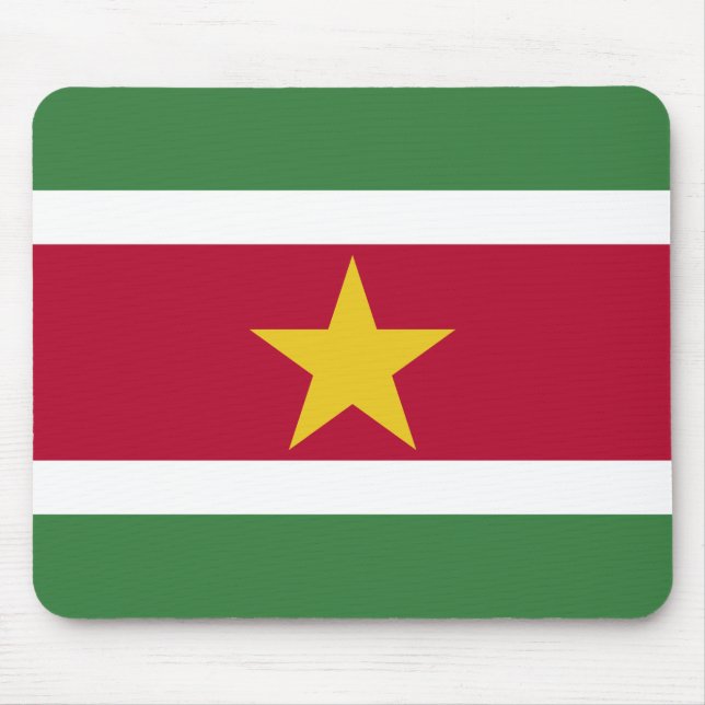 Tapis De Souris Drapeau du Suriname (Devant)