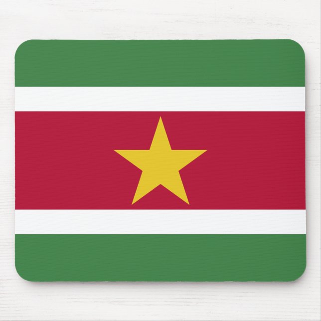 Tapis De Souris Drapeau du Suriname (Devant)