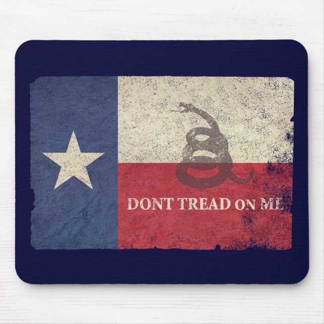 Tapis De Souris Drapeau du Texas et de Gadsden (Devant)