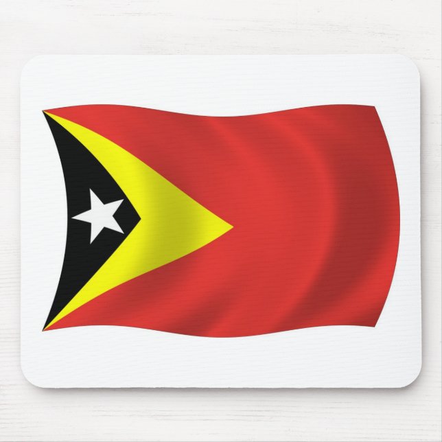 Tapis de souris Drapeau du Timor oriental (Devant)