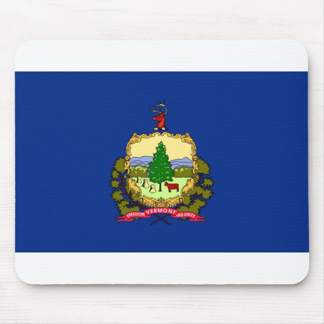 Tapis De Souris Drapeau du Vermont (Devant)