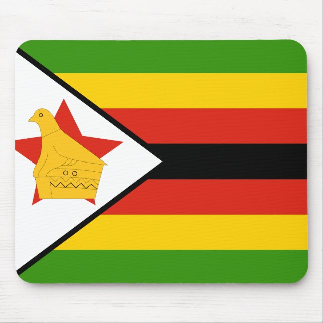 Tapis De Souris Drapeau du Zimbabwe (Devant)