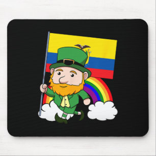 Tapis De Souris Drapeau équatorien fier de l'Équateur Saint-Patric