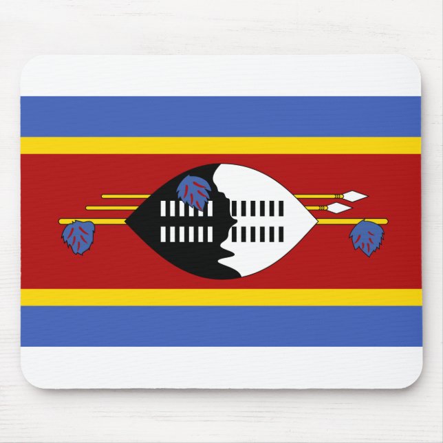 Tapis De Souris Drapeau Eswatini (Devant)