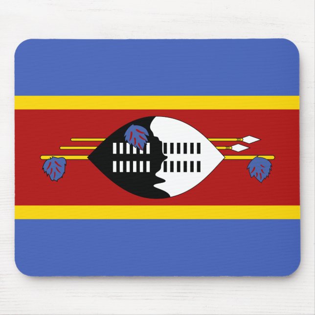 Tapis De Souris Drapeau Eswatini (Devant)